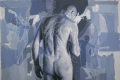 Constantin Migliorini, Uomo, olio e acrilico su tela, cm. 130x150