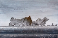 Henry Guatteri, Banchisa, 2012, polimaterico su tavola, cm. 38x54
