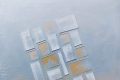 Henry Guatteri, Fra cielo e terra, 2012, polimaterico su tela, cm. 90x70