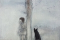  Ludmila Kazinkina, Untitled, 2014, olio su tela, cm. 40x40