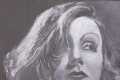Corrado Luglio, Greta Garbo, pastello su carboncino, cm. 70x50