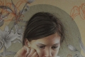 Cristina Iotti, Alba kiara, 2012, matite colorate su carta applicata su tavola, cm. 30x30
