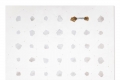 Alessandro Costanzo, Immaginando l'incontro, 2017, tecnica mista su tavola, acrilico, cera d'api, fili di cotone, chiodi, cm 123x123