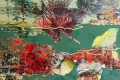 Attilio Braglia, Fondale, 2015,  olio su tela in tecnica mista, cm. 70x80