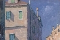 Bepi Marino, Canale con cielo sereno, olio su tela