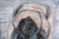 Davide Peretti Poggi, Raccoglitori di conchiglie n. 7, 2008, tm su tela, cm. 120x100, ph Andrea Samaritani