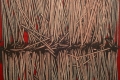 Emilio Scanavino, Tramatura,1974, olio su tela tamburata, cm 60x60