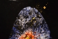 Enrico Magnani,  Supernova No. 10, 2017, acrilico su cartone patinato, cm. 100x76, particolare  Enrico Magnani