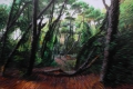 Pietro Anceschi, La foresta di Side, olio su tela, cm. 140x200 