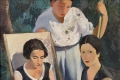 Francesco Menzio, Maria, Ines e Marco, 1927, olio su tela, cm 117 x 85
