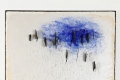 Gastini, Dialogare, 2009, tecnica mista, ardesia e piombo su carta su tavola, cm. 152x102
