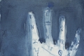 Giuseppe Biagi, Astrale, 2023, tecnica mista su carta, 27x35 cm. Courtesy Galleria Susanna Orlando