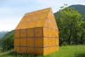 Graziano Pompili, Casa d'oro, 2011, ferro e colore, cm. 350x250x250