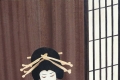 Kazumi Miyakava, Yorosiku Onegaisimasu, Kabuki, intarsio, cm. 37,9x28,4