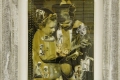 Oriella Montin, Rammendo Mending n. 1248, 2012, collage ed intervento con ago e filo su fotografia d'epoca, cm. 18,1x23,9, pezzo unico
