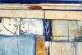 Marino Iotti, Paesaggio, 2011, olio e collage su tela, cm. 40x40