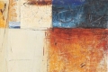 Marino Iotti, Paesaggio, 2017, olio su tela, inserti polimaterici, cm. 130x60