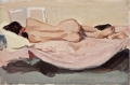 Remo Tamagnini, Nudo di schiena, 1967-73, olio su tavola, cm. 25x37, collezione privata Reggio Emilia