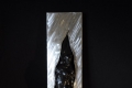 Michele Sassi, Senza titolo, 2012, marmo nero del Belgio e acciaio, cm. 100x20