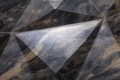 Vincenzo Marsiglia, dettaglio Fold Star Marble, 2021, marmo Explosion Blue, diametro 60 cm, Ph Loiic Thbaud
