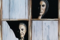 Annalisa Mori, Vite sospese, dittico, olio su tela, cm. 100 x 100