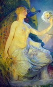Jules Pierre Van Biesbroeck, La Bellezza, 1907, olio su tela, 162101 cm