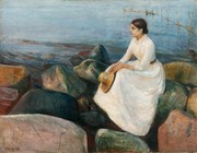 Edvard Munch, Inger p stranden, 1889.  Munch-museet / Munch-Ellingsen gruppen / BONO, http://kodebergen.no
