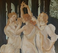 Copia da Botticelli, La Primavera, Le Tre Grazie
