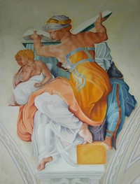 Sibilla Libica, Cappella Sistina, Michelangelo