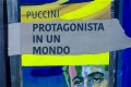 Sandra Rigali, Puccini protagonista in un mondo, 2024, tecnica mista su tela, 20x20 cm