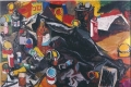 Renato Guttuso, Lo studio dell'Artista, 1963, olio su tela, cm. 100x130 , courtesy Galleria de' Bonis