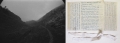 Silvia Margaria, Dispersione, 2017, stampa fine art da negativo b_n su carta cotone, lettera trovata, nastro di cotone bianco, cm 90x40 circa - mappa cartacea e pieghevole, cm 100x70 circa. Courtesy Opere Scelte Gallery, Torino