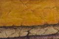 Risonanza in ocra e grigio-violetto 2/2, 2009, tecnica mista su carta, cm. 44x46