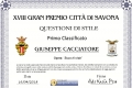 Diploma XVIII Gran Premio Città di Savona