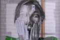 Sonia Ceccotti, Stupore II riciclato, tecnica mista su cartone ondulino, cm. 100x100