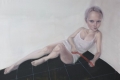 Ludmila Kazinkia, Senza titolo, 2013, olio su tela, cm. 150x135
