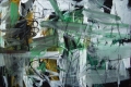 Ruggeri, Al verd ad Fourcé, 2007, tempera su carta su tela, cm. 100x150
