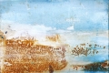 Alessandro Busci, Ragun 3, 2023, ruggine e china su carta, 100x70 cm. Ph. Alessandro Ruffini. Courtesy Barbara Paci e l'artista
