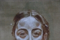 Francesco Andrea Zambuto, Studio per ritratto, 2012, acquerello e tempera su acqua tinta, cm. 24x18