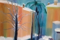 Anna Cantoni, Il silenzio della neve, 1969, olio su tela 
