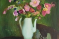 Anna Cantoni, Le rose selvatiche di Monteduro, olio su tela