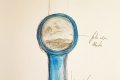 Antonello Ghezzi, Trovarsi tra le stelle, 2024, acquerello e matita su carta, 29,7x21 cm #5