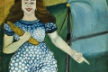 Antonio Ligabue, Figura di donna, s.d. (1953), olio su tavola di faesite, cm 200x100