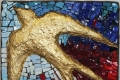 Barbara Giavelli, A un passo dal cielo, 2018, mosaico in tecnica mista, cm. 20,5x20,5