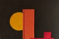 Bob Rontani, Electric City #1, 2013, acrilico, poliplat, gesso, cm. 120x80