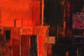 Marino Iotti, Composizione rossa, 2010, cm. 130x145