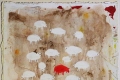 Claudia Lodolo, Le mouton rouge, 2018, tecnica mista su cartoncino, cm. 22,86x22,86
