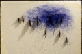 Gastini, Dialogare, 2009, tecnica mista su cartae a ardesia su tavola, cm. 152x102