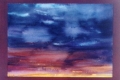 Nadia Rosati,  l'alba, uno sguardo e via..., 2003, tecnica mista su tavola, cm. 70x40