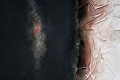 F. Rossi, Sangue misto, 2010, tecnica mista su tela, cm. 100x120.